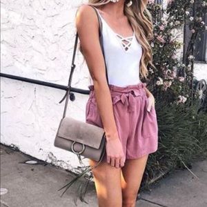 Nasty Gal Shorts - BLACK Paper bag Waist Shorts Nasty Gal Shorts - BLACK Paper bag Waist Shorts